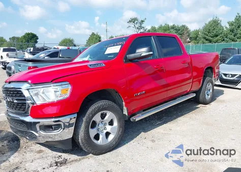 2022 Ram 1500 Big Horn 4X2 6'4 Box из США, поврежденный, VIN 1C6RREMT7NN275879